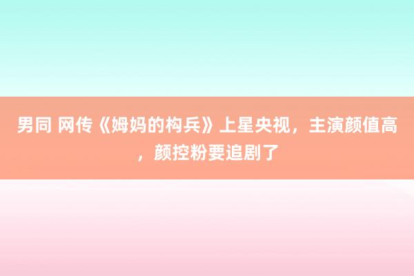 男同 网传《姆妈的构兵》上星央视，主演颜值高，颜控粉要追剧了