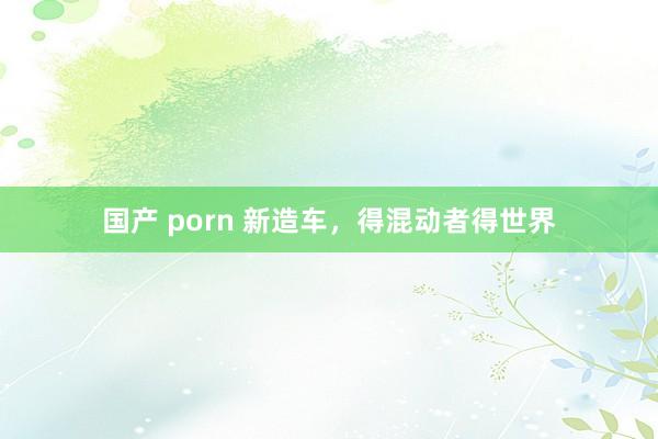 国产 porn 新造车，得混动者得世界