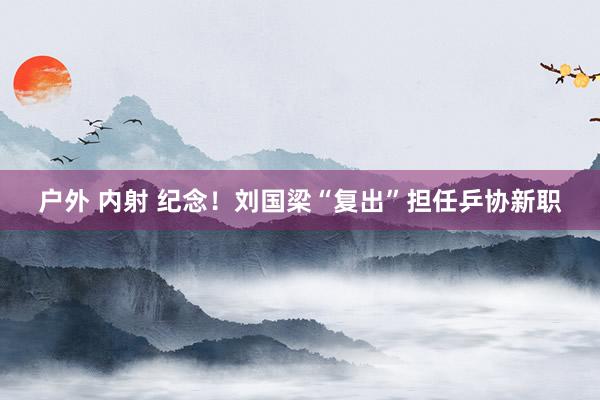 户外 内射 纪念！刘国梁“复出”担任乒协新职