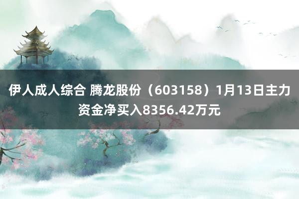 伊人成人综合 腾龙股份（603158）1月13日主力资金净买入8356.42万元