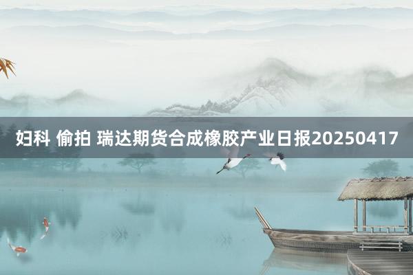 妇科 偷拍 瑞达期货合成橡胶产业日报20250417