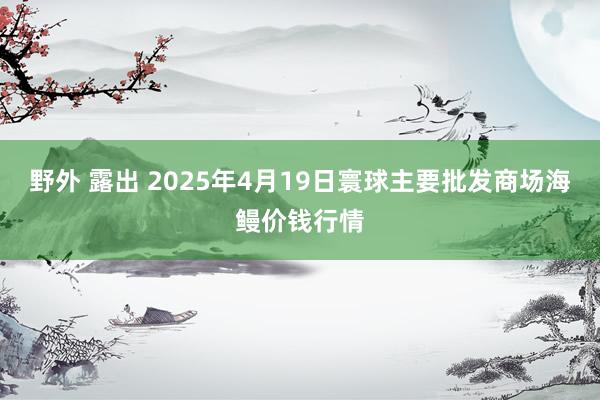 野外 露出 2025年4月19日寰球主要批发商场海鳗价钱行情